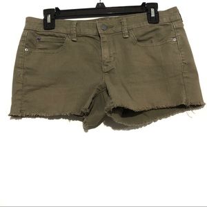 Gap 1969 Summer Cut-Offs Shorts Green sz 27 {193}